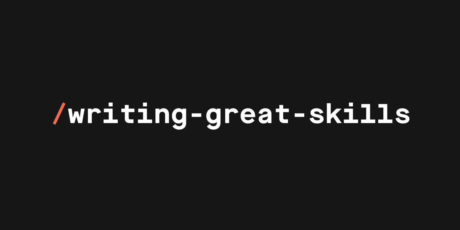 The /writing-great-skills Skill